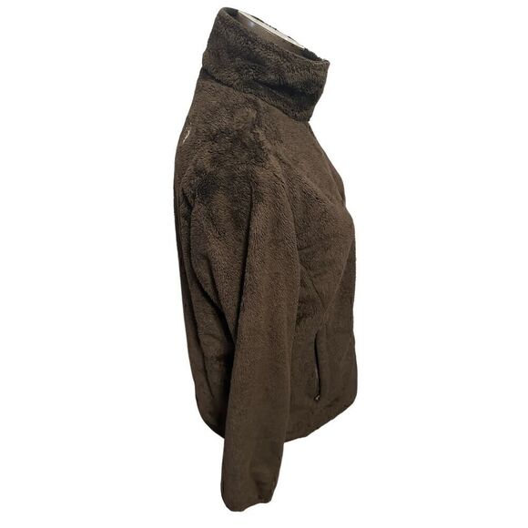The North Face Womens Large Brown Fuzzy Full ZIP Jacket - Picture 4 of 4